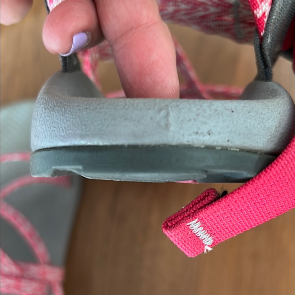 Chaco Pink and Gray Sandals - Picture 3 of 5